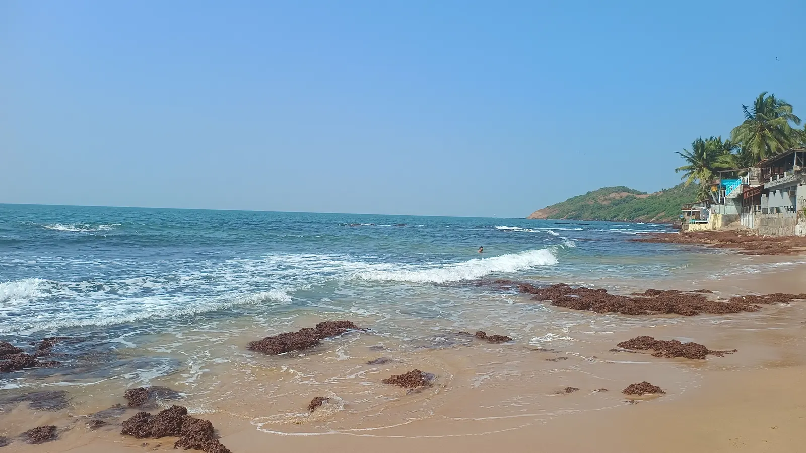 Waves at Anjuna beach, Goa